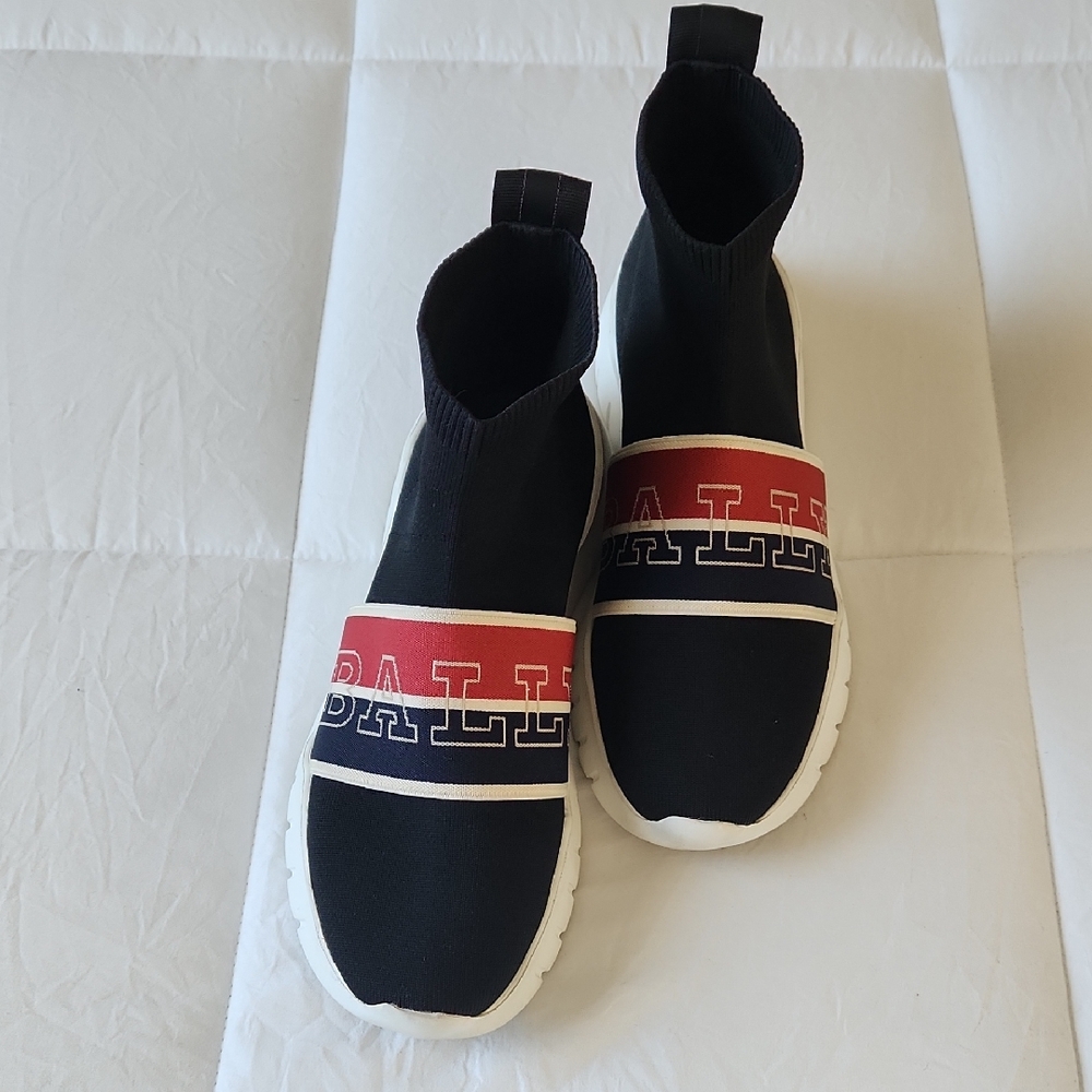 Bally Black and Red Athletic Shoes